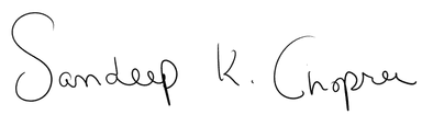 Sandeep K. Chopra signature